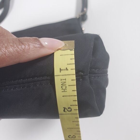 Kate Spade Women’s Crossbody Bag Black Nylon Gold Hardware Medium Shoulder Bag - Picture 13 of 15